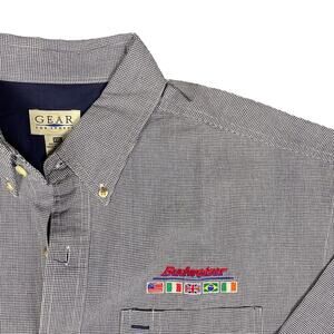 Vintage Dead Stock Budweiser Button Down L/S Shirt